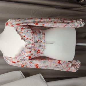 Petal & Pup crop balloon sleeve blouse